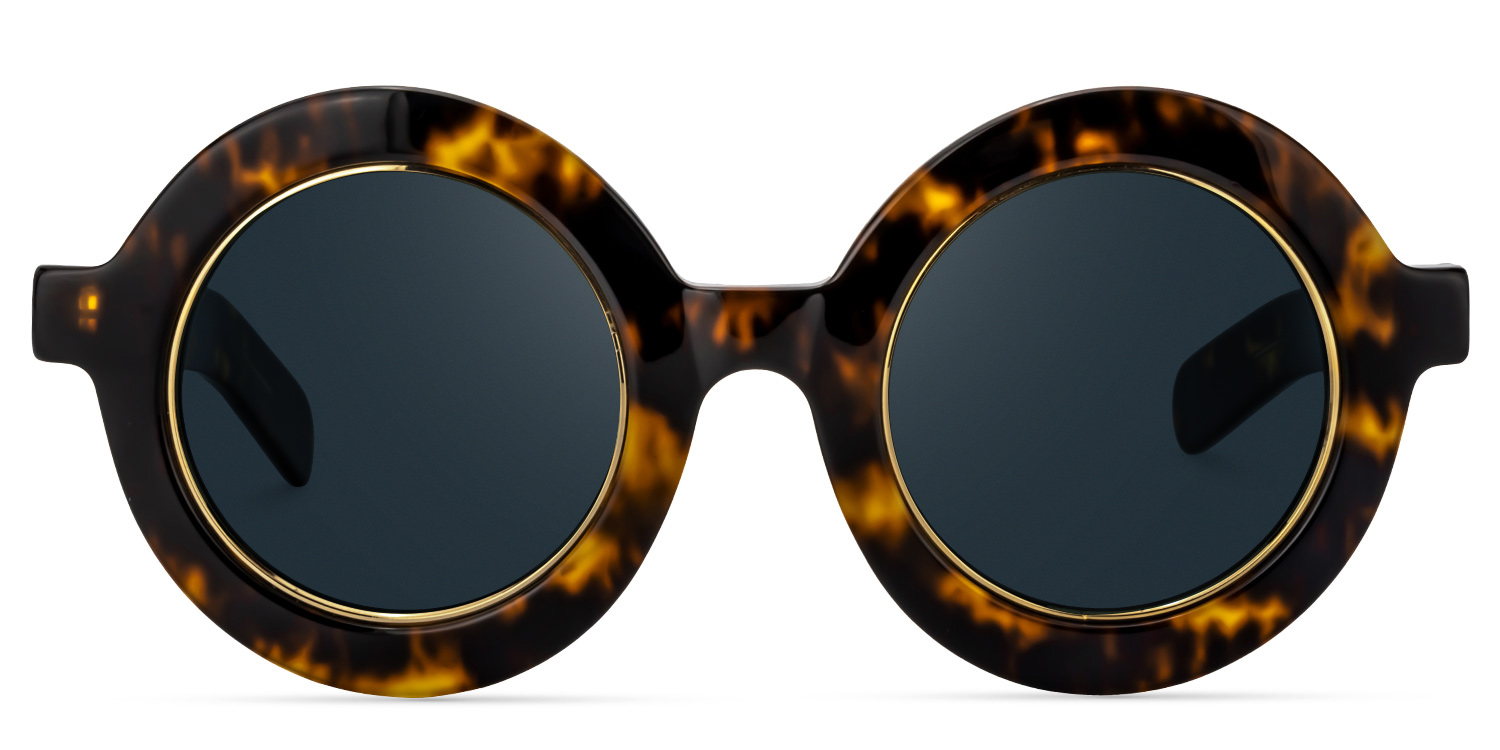 Calhoun Round Yellow Tortoise Glasses9