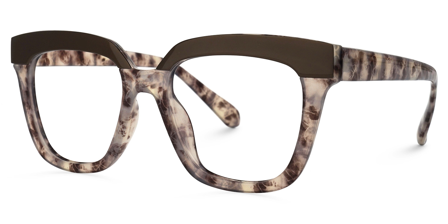 Cecelia Square Floral Glasses