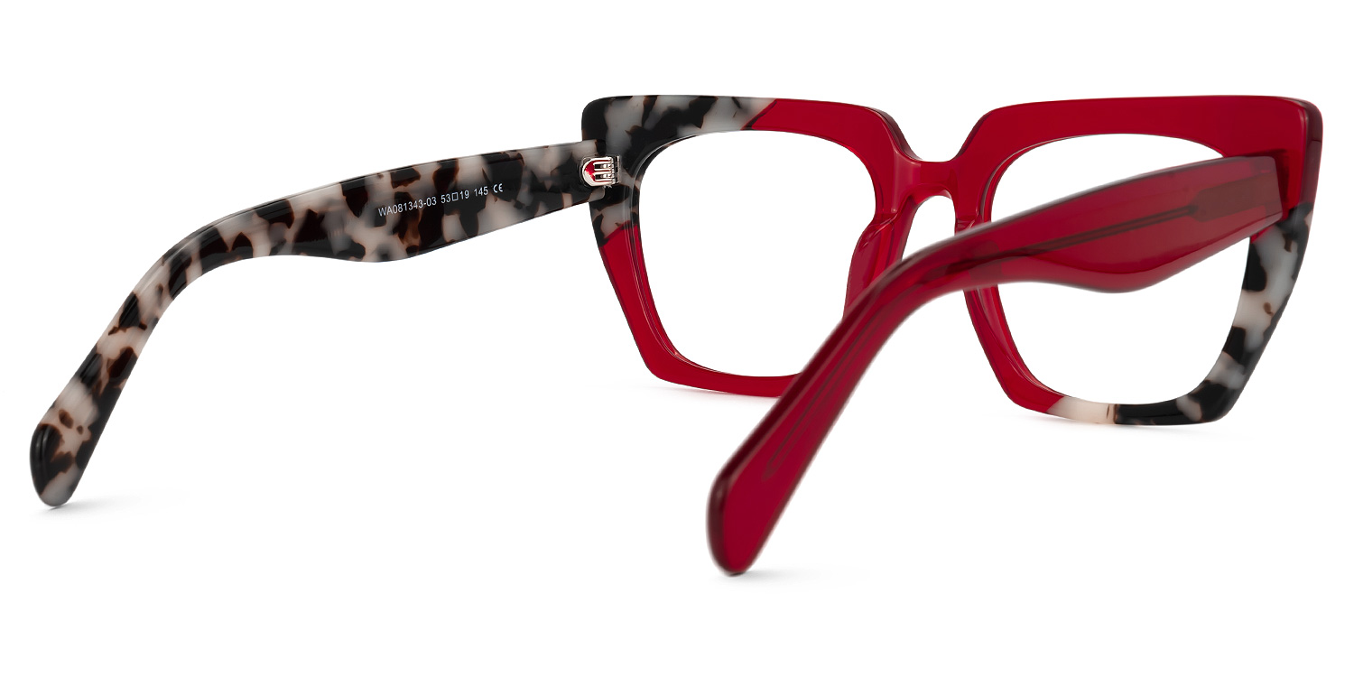 Dwana Square Red Glasses3