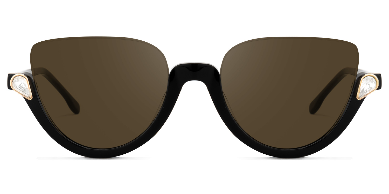 Felicia Cat Eye Black Glasses8