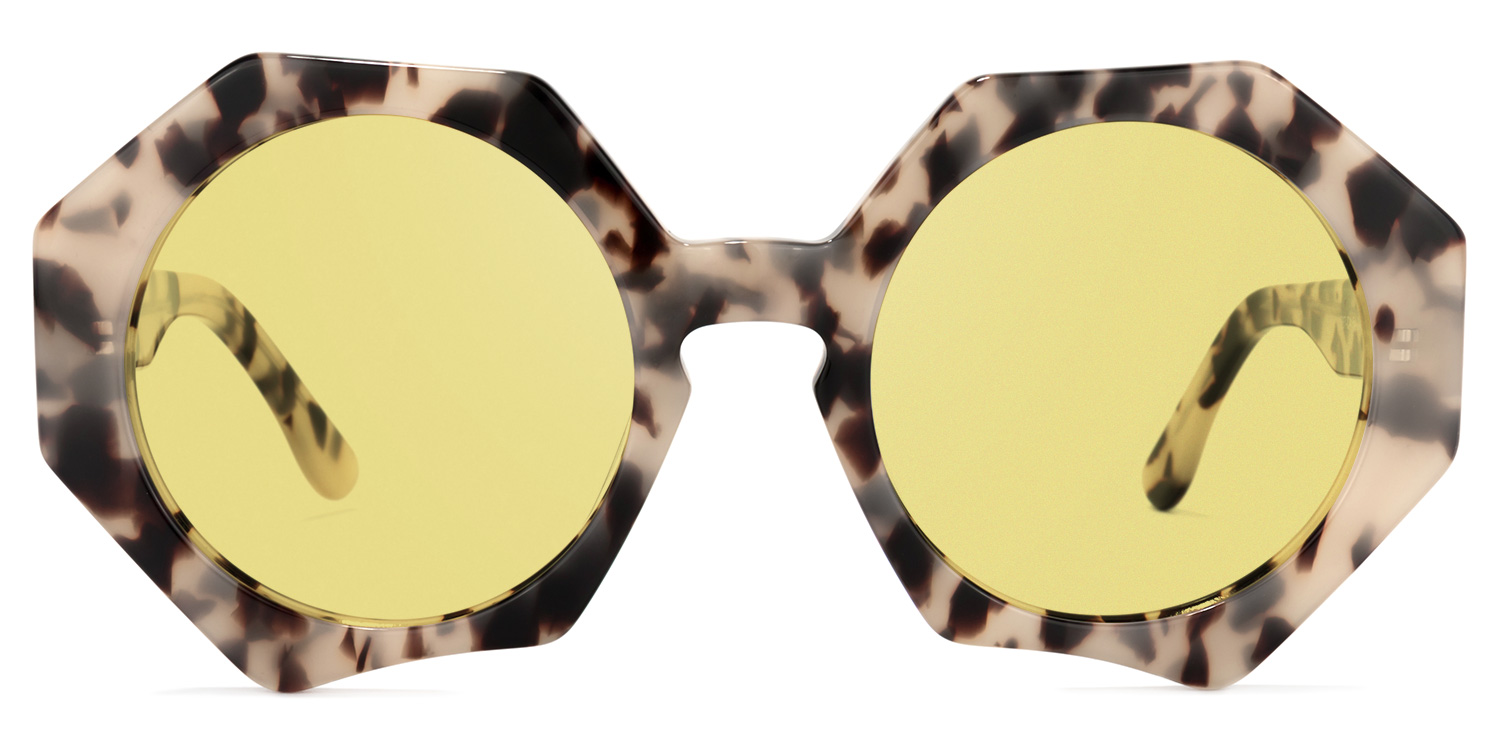 Hugh Geometric Light-Tortoise Glasses8