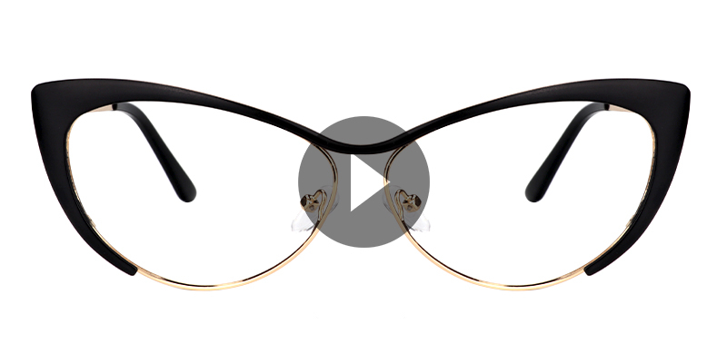 Cateye Black Glasses | Zeelool Eyeglasses0