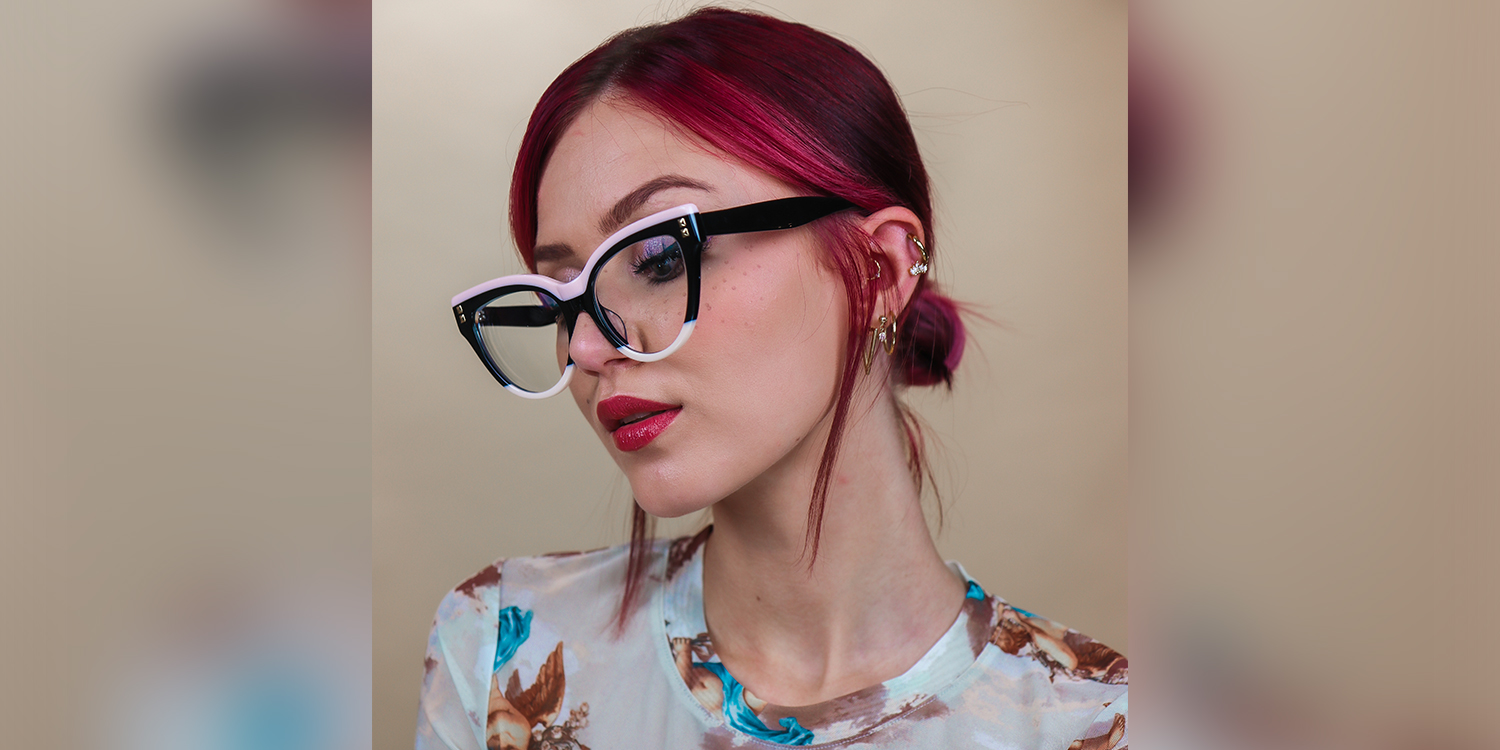 Cascata Cateye Black Glasses1