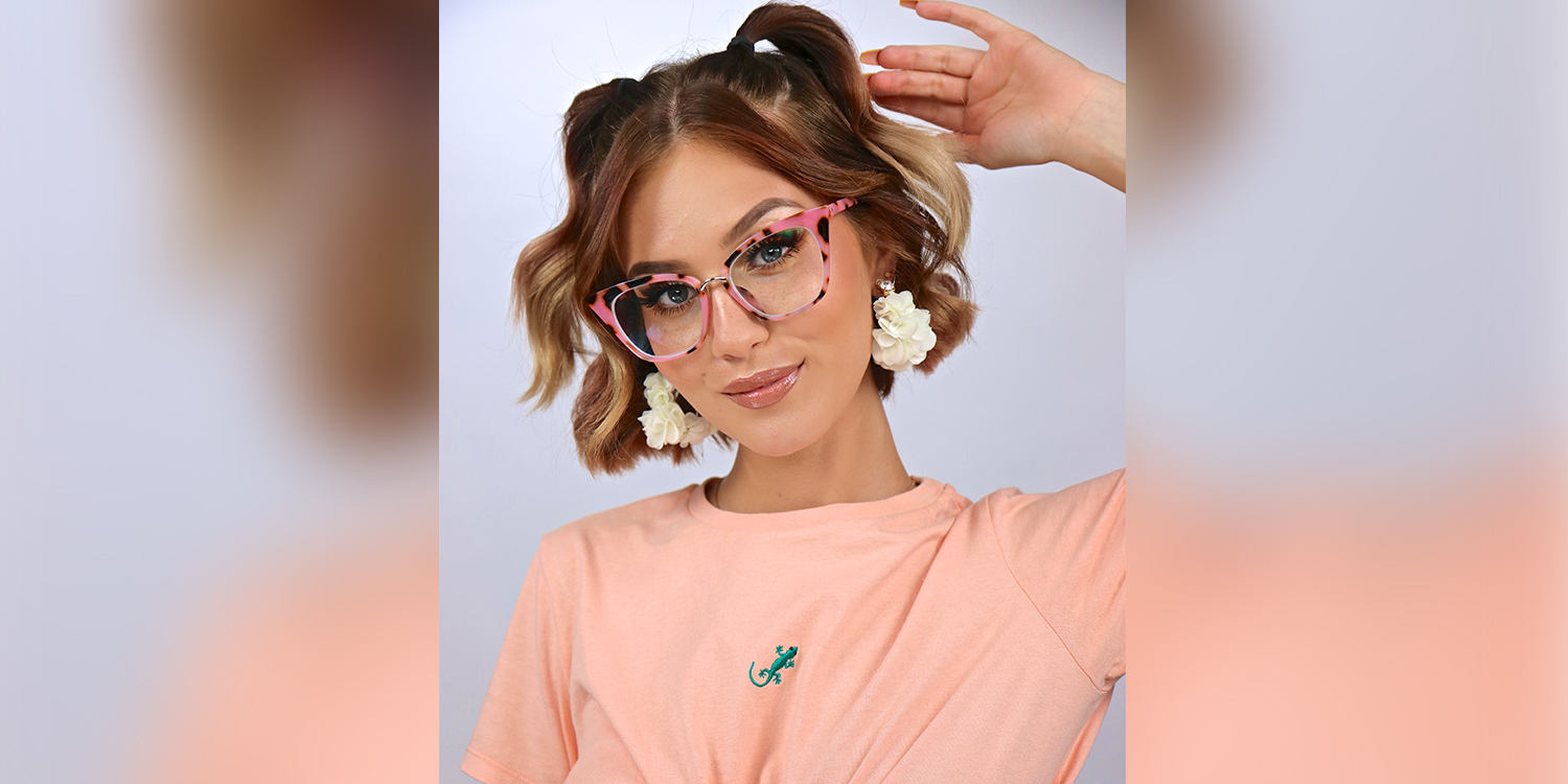 Chandrikar Cat Eye Pink-Floral Glasses1